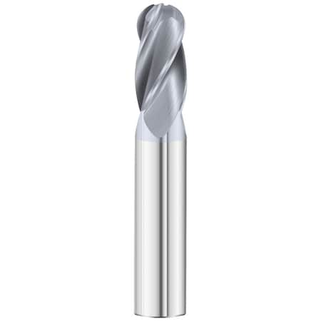 Fullerton Tool 4-Flute - 30 Degree Helix - 3200 GP End Mills, TICN, RH Spiral, Ball, Standard, 5/32 30347